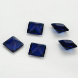 100pcs Square Shape Glass Synthetic Gems for Jewelry DIY Stone