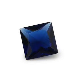 100pcs Square Shape Glass Synthetic Gems for Jewelry DIY Stone