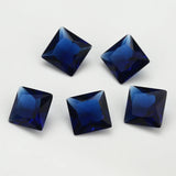 100pcs Square Shape Glass Synthetic Gems for Jewelry DIY Stone