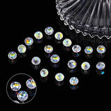 100pcs 4-10mm Crystal Beads Austria Glass Loose Spacer Round Bracelet Jewelry