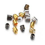100pcs Tassel Cap Bracelets Leather Rope Cord End Tip Crimping Beads Caps