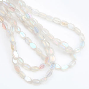 100pcs 4.5*7mm Glass Beads for Jewelry Making DIY Necklace