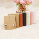 100pcs 4*5cm Jewelry Pearl Pink Display Earring Cards