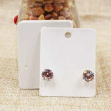 100pcs 4*5cm Jewelry Pearl Pink Display Earring Cards