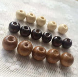 100pcs Natural Wood Beads Brown Craft Wooden Spacer Bead 4-12MM DIY Jewelry