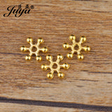 100pcs Snowflake Spacer Beads DIY Jewelry Findings Alloy Crafts