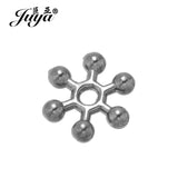 100pcs Snowflake Spacer Beads DIY Jewelry Findings Alloy Crafts