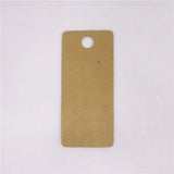 100pcs 4*9cm Kraft/Black/Hot Pink/White Paper Blank Jewelry Display Card Earring