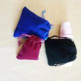 100pcs 4 Solid Velvet Bags Jewellery Pouches Gift Wedding Drawstring Bag