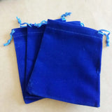 100pcs 4 Solid Velvet Bags Jewellery Pouches Gift Wedding Drawstring Bag