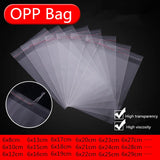 100pcs Transparent Sealed Opp Plastic Bag Sachet Bag for Wedding Jewelry