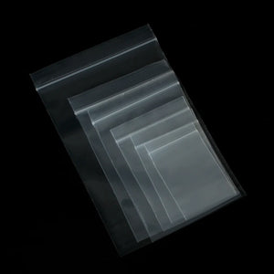 100pcs 4X6/5X7/6X8/7X10CM Plastic Ziplock Bags for Jewelry Packaging