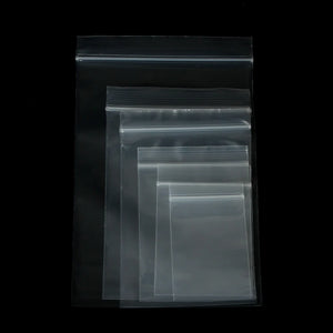 100pcs Transparent Self Sealing Ziplock Bags for Jewelry