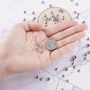 100pcs 4mm 6mm Stainless Steel Bead Caps for Jewelry Making DIY Bracelet