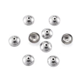 100pcs 4mm 6mm Stainless Steel Bead Caps for Jewelry Making DIY Bracelet