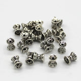 100pcs Vintage Metal Alloy Tibetan Silver Spacer Beads for Jewelry Making