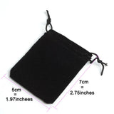 100pcs 5*7cm Jewelry Velvet Pouch Gift Bags - Wedding Birthday Party