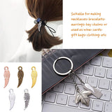 100pcs 5 Colors Angel Wing Charms for DIY Jewelry Making