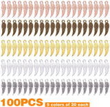 100pcs 5 Colors Angel Wing Charms for DIY Jewelry Making