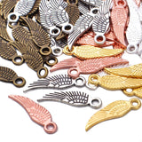 100pcs 5 Colors Angel Wing Charms for DIY Jewelry Making