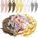 100pcs 5 Colors Angel Wing Charms for DIY Jewelry Making