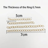100pcs Metal Alloy Necklace Extension Chain Bulk for DIY Jewelry Making Findings