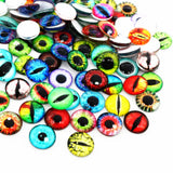 100pcs Dragon Eyes Cat Eye Toys Glass Cabochons DIY Accessories