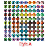100pcs Dragon Eyes Cat Eye Toys Glass Cabochons DIY Accessories