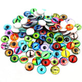 100pcs Dragon Eyes Cat Eye Toys Glass Cabochons DIY Accessories