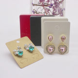 100pcs 5x4cm Earrings Cards Paperboard Jewelry Display Cardboard