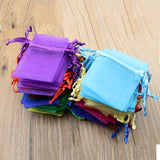 100pcs Drawstring Organza Bags Jewelry Packaging Wedding Party Gift Bag