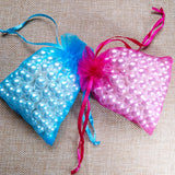 100pcs Drawstring Organza Bags Jewelry Packaging Bags Wedding Party Gift Bag