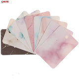 100pcs Marble Earring Necklace Card Jewelry Display 5x7cm