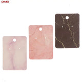 100pcs Marble Earring Necklace Card Jewelry Display 5x7cm