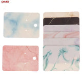 100pcs Marble Earring Necklace Card Jewelry Display 5x7cm