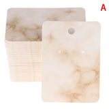 100pcs Marble Earring Necklace Card Jewelry Display 5x7cm