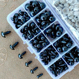 100pcs 6-12mm Plastic Safety Eyes for Toys Teddy Bear Dolls Soft Toy Making