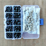 100pcs 6-12mm Plastic Safety Eyes for Toys Teddy Bear Dolls Soft Toy Making
