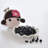 100pcs 6-12mm Plastic Safety Eyes for Toys Teddy Bear Dolls Soft Toy Making