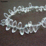 100pcs 6*12mm Clear Faceted Teardrop Beads Austria Crystal Beads DIY Glass Beads