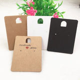 100pcs 6.5*5cm Earring Display Cards Love Gift Custom Logo