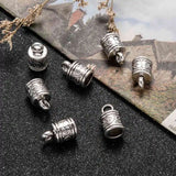 100pcs 6.5mm Alloy Cord Ends Antique Golden DIY Jewelry Supplies