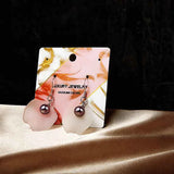 100pcs 6*6 cm Colorful Jewelry Display Cards