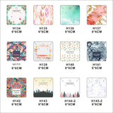 100pcs 6*6 cm Colorful Jewelry Display Cards