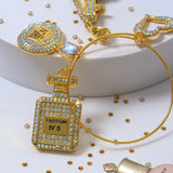 100pcs Adjustable Size Bangles for DIY Jewelry Making