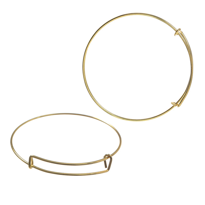 100pcs Adjustable Size Bangles for DIY Jewelry Making