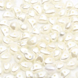 100pcs 6X9mm Beige Acrylic Pearl Beads for Jewelry Making