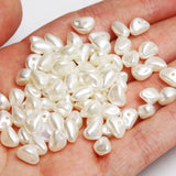 100pcs 6X9mm Beige Acrylic Pearl Beads for Jewelry Making