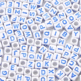 100pcs 6mm Acrylic Letter Beads Mixed Alphabet for Jewelry Making