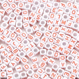 100pcs 6mm Acrylic Letter Beads Mixed Alphabet for Jewelry Making